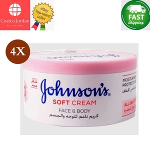 4 x Johnson's 24 Hour Moisture Soft Cream 200 ml Beauty NEU⭐SCHNELLER VERSAND⭐ - Bild 1 von 1