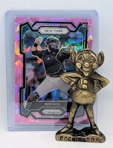 2024 Panini Prizm Ben Rice Pink Cracked Ice RC # 272 New York Yankees - Bild 1 von 3
