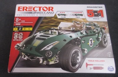 Meccano Roadster Cabriolet Pull Back 5 Multi Model 18202 Kids Building Toys -NEW - Image 1 of 4