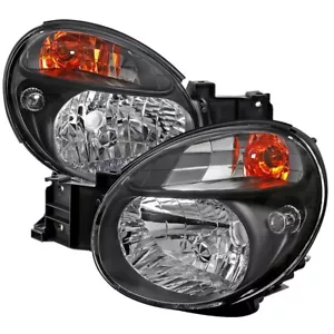 Fits 02-03 Subaru Impreza WRX STI Euro OE Style Headlights Black Clear - Picture 1 of 3