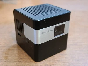 ORIGINAL!! INSIGNIA PORTABLE PICO PROJECTOR CUBE BLACK NS-PR116 AS-IS!! READ!! - Picture 1 of 6