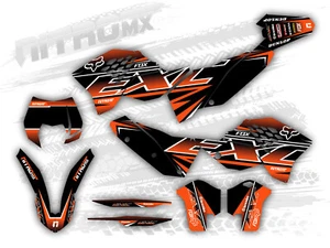 NitroMX Graphic Kit for KTM EXC EXC-F 125 250 300 450 530 2008 2009 2010 2011 - Bild 1 von 1