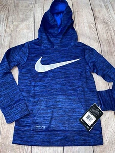 Nike Size 4 Game Royal Heather Hoodie Hooded Sweatshirt NEW - Picture 1 of 1