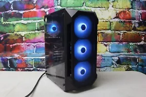 Custom RGB Gaming Desktop PC Intel Core i7 3.40 Quad 16 GB SSD Nvidia 1660 Super - Picture 1 of 11