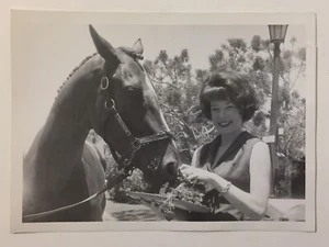 Vintage 1964 Photo Shirley MacLaine Feeding Horse Named After Her Don Early 60s - Picture 1 of 7
