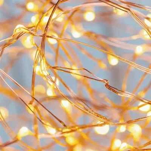 100 Solar String Lights Warm White Light LED 2m Eco Friendly Fairy Lights Decor - Picture 1 of 2