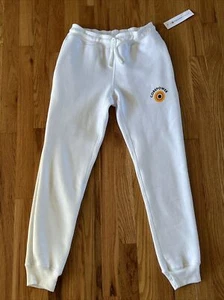 NWT $72 Core Power Yoga Corepower White Joggers Pants Sweatpants Extra Small  - Picture 1 of 6