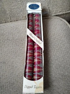 Safed Candles Pack of 2 - Hand crafted in Israel - Dipped Tapers - 10" H - Picture 1 of 4
