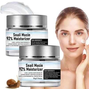 2 PCS Snail Mucin 92% Moisturizer Daily Face Gel Cream, Moisturizer Face Cream - Picture 1 of 5