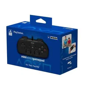HORI *OFFICIAL* Mini Wired Gamepad *BLACK EDITION* (PS4) New [ USB Controller ] - Picture 1 of 13