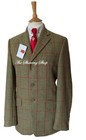 BNWOT MENS HACKETT GREEN & RED TWEED JACKET SIZE 40
