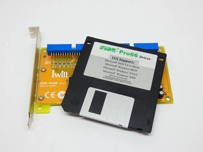 Iwill - SIDE PRO66 Dual Ultra ATA66 IDE  Controller Adapter - PCI Card - Image 1 of 3