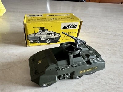 SOLIDO COMBAT CAR M 20 CARRO ARMATO MADE IN FRANCE 1:43 ANNI 70 DA COLLEZIONE - Immagine 1 di 4