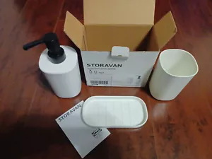 Set bagno IKEA STORAVAN 3 pezzi bianco - Imagen 1 de 2