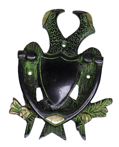 Eagle Shape Door Knocker Victorian Style Handcrafted Brass Door Bell Home Décor Cover
