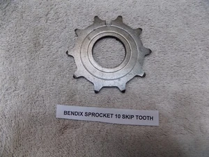 BICYCLE 40's 50's BENDIX HUB SPROCKET 10 SKIP TOOTH SCREW ON #409 - Picture 1 of 2