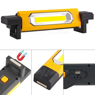 LED Work Light Battery Rechargeable Work Spotlight Floodlight Workshop Lamp Magnet  - Image 1 of 4