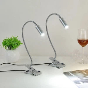 3W LED Picture Light Clamp Clip Desk Reading Lamp On/Off Switch+Plug Home Office - Picture 1 of 8