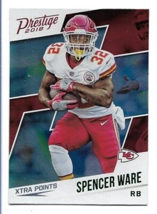 Spencer Ware 2018 Panini Prestige Xtra Points verde #124 Kansas City Chiefs - Imagen 1 de 2