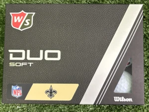 Wilson DUO Soft NFL New Orleans Saints Golf Balls One Dozen NEW Prior Generation - Picture 1 of 2