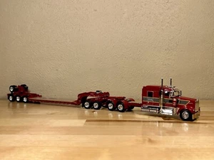 DCP 1/64 Kenworth W900 Magnitude Lowboy Jeep And Flip Axle Semi Truck Farm Toy - Picture 1 of 12