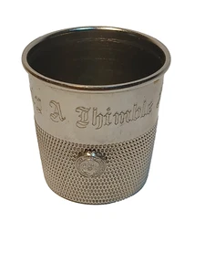 Notre Dame Shot Glass Only a Thimble Full University Nostra Domina 1 5/8" JB5B - Picture 1 of 6