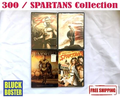 SPARTAN 300 Immortals & Bonus Comedy DVd 4-PK Collection FREE SHIPPING - Image 1 of 4