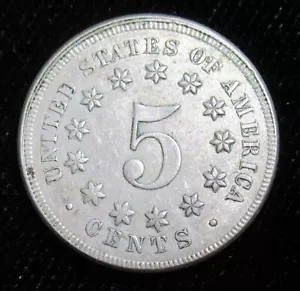 1867 5C Shield Nickel. High Grade - Picture 1 of 2