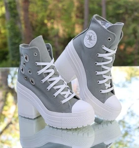 Converse Chuck 70 De Luxe Heel Platform Hi Metal Rings A11175C Women’s Size 6.5 - Picture 1 of 15