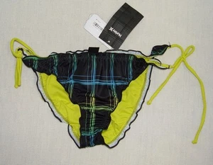 $43 Hurley Swim Swimwear Bikini Bottom Black String tie side size Junior XS NWT - Picture 1 of 1