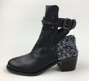 Plomo Women’s Bernadette Ankle Boots Size EUR 37, Black Leather 2475 - Picture 1 of 7