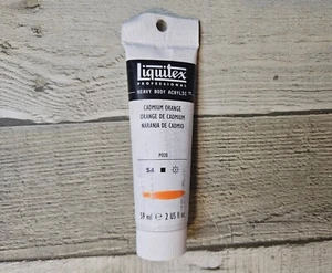 Liquitex Pro Heavy Body Acrylic Art Paint 2-Fl Oz Tube ~ Cadmium Orange - Picture 1 of 1