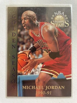 1996 96 Topps NBA Stars Golden Season Michael Jordan #74 Chicago Bulls, HOF - Photo 1/2