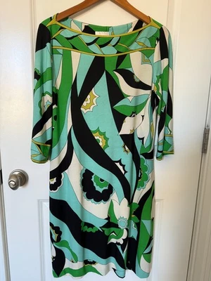 Vestido Donna Morgan Psicodélico Mod Cambio Años 60 Retro Midi Talla 12 Foto 1 de 2