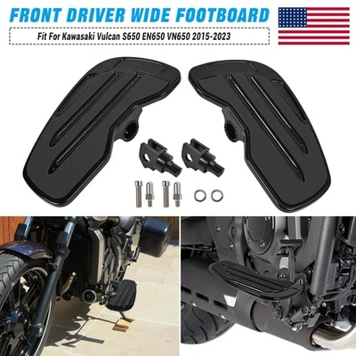 For Kawasaki Vulcan S650 EN650 VN650 15-25 Driver Rider Footboards Floorboards Foto 1 de 4