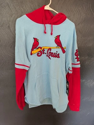 St Louis Cardinals 连帽运动衫 47 品牌连帽衫大号全新带标签 — 第 1/3 张图片