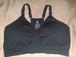 Kindred Bravely Sublime Hands-Free Pumping/Nursing Sports Bra Large Busty Black - Picture 1 of 5