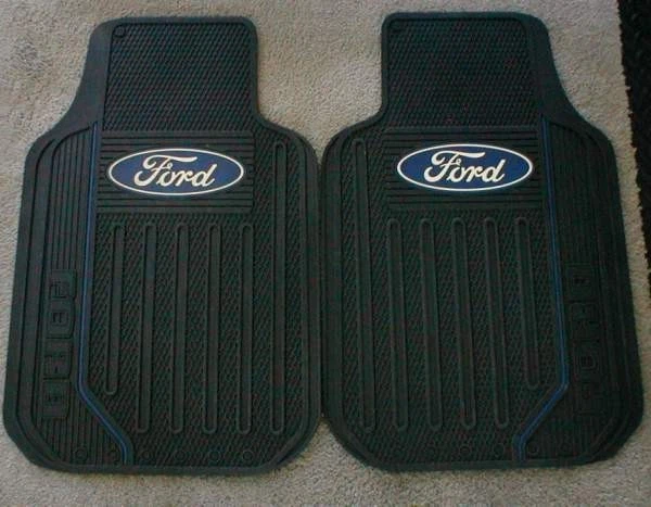FORD UNIVERSAL FRONT FLOOR MATS with EMBLEM by PLASTICOLOR Foto 1 de 1