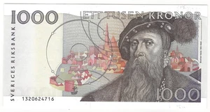 SWEDEN  1000 Kronor  1989  P:60a  UNC  Sveriges Riksbank - Picture 1 of 2
