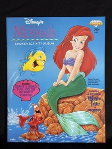 1993 DIAMOND NOT PANINI THE LITTLE MERMAID EMPTY UNUSED STICKER ALBUM BOOK - Picture 1 of 6