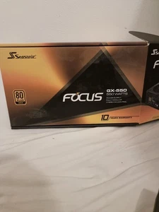 ⚡ Alimentatore 500w 550w Seasonic Focus GX-550 80 Plus Gold CAVI ORIGINALI! - Foto 1 di 3