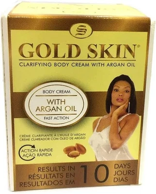 Gold skin clarifying body Cream with Argan Oil  - Image 1 of 3