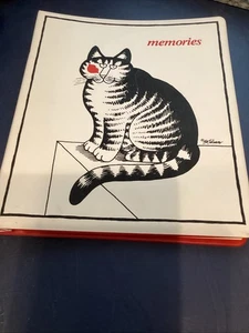 Vintage Kliban Cat Kiss a Cat Memories großes Sammelalbum Fotoalbum Buch ISTZUSTAND - Bild 1 von 4