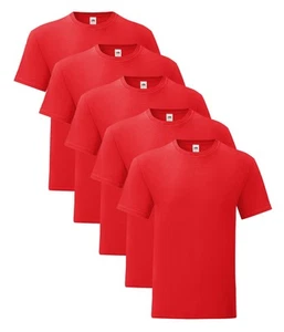 Camiseta Fruit Of The Loom 61430 Iconic 150 150 150gsm (pack de 5) Color principal - Imagen 1 de 16