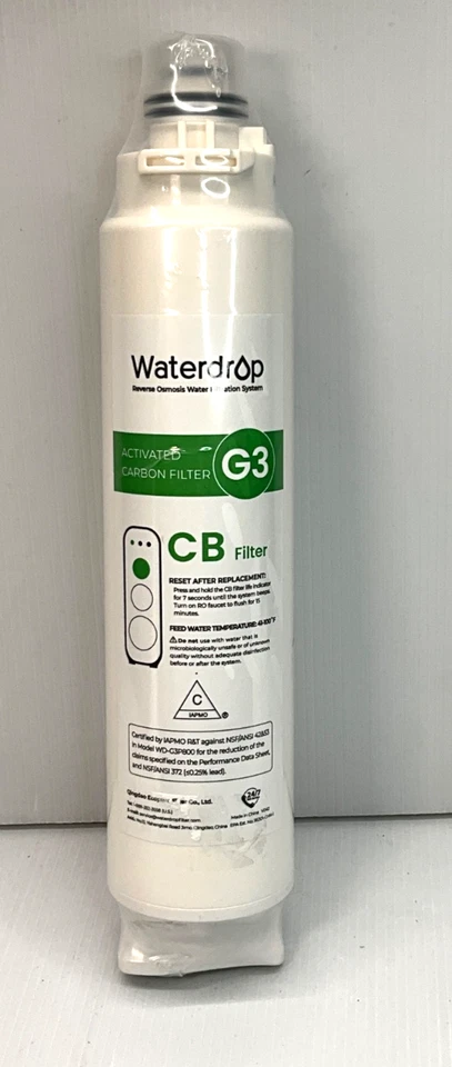 Waterdrop WD-G3-CB Activated Carbon Filter Replacement for Reverse Osmosis - Image 1 of 1