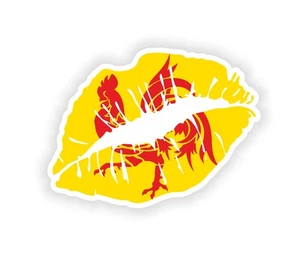 Wallonia Lips Flag Sticker / Vinyl Waterproof Decals Graphics - Picture 1 of 1