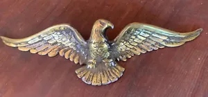 Vintage Lg Patriotic Metal wall hanging Eagle Made in Japan (19” x 6”) (SEC L) - Picture 1 of 6