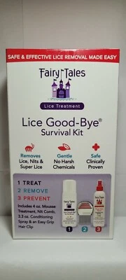 Fairy Tales 3 шт. набор для выживания вшей прощальный для лечения вшей - Изображение 1 из 4