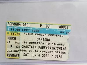 CARLOS SANTANA - VINTAGE 2005 CONCERT TOUR TICKET STUB - Picture 1 of 1