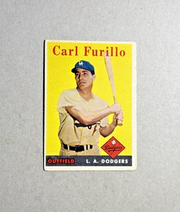1958 Topps #417 Carl Furillo Vintage Baseball Card! VGEX - Picture 1 of 2